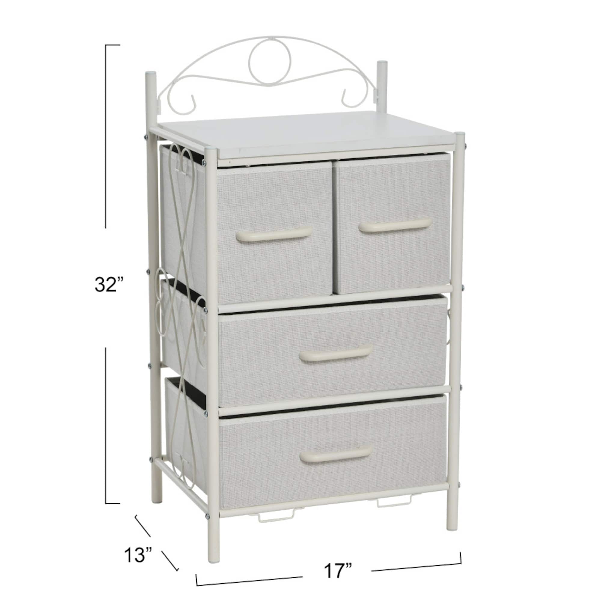 Household Essentials Victoria 32" 4-Drawer Dresser